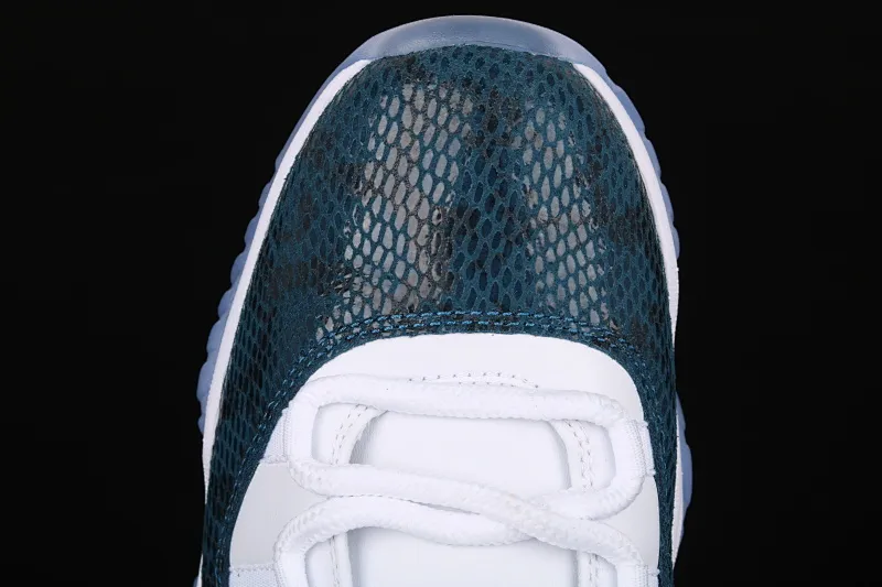 All categories Air Jordan Jordan series basketball shoes Air Jordan 11 pure original version Air Jordan 11 Low SE "Snakeskin" "Blue snake pattern" CD6846-102